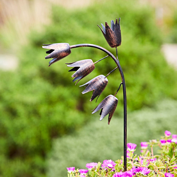 Paper High Recycled Metal Bluebell Garden Stake