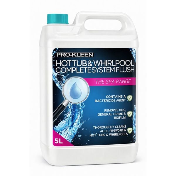 ProKleen 5L of Pro-Kleen Hot Tub & Whirlpool Complete System Flush Cleaner
