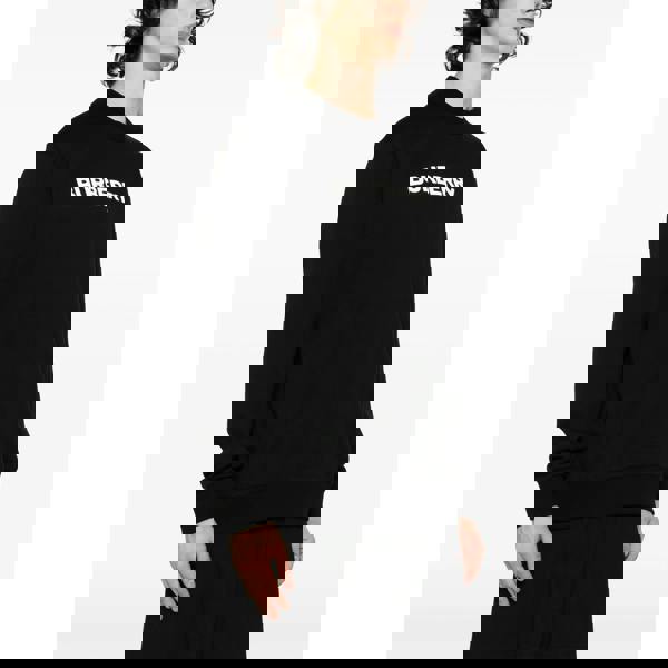 Burberry Logo Print Sweatshirt   in  Black