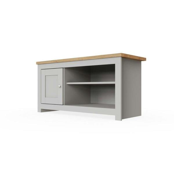 Timber Art Design Lisbon TV Unit Stand Media 1 Door and Open Shelf
