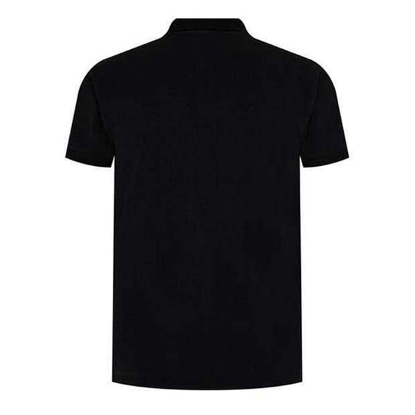 Moschino Mens Swim Logo Polo Shirt - Black - 