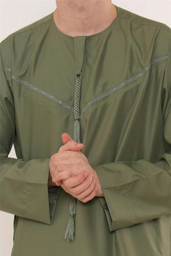 Infinity Leather Men's Ramadan Eid Moroccan Jubba Robe Djellaba Thobe - TT-008