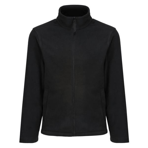 Regatta Professional Mens Plain Micro Fleece Full Zip Jacket (Layer Lite) - Black