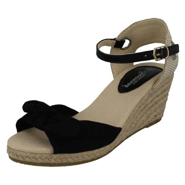 Savannah Ladies Savannah Mid Rope Wedge Sandals