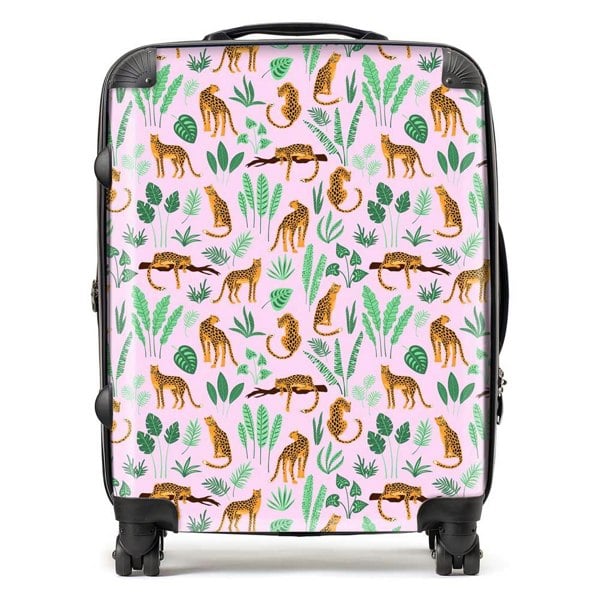 Warren Reed Hand Drawn Leopards Suitcase