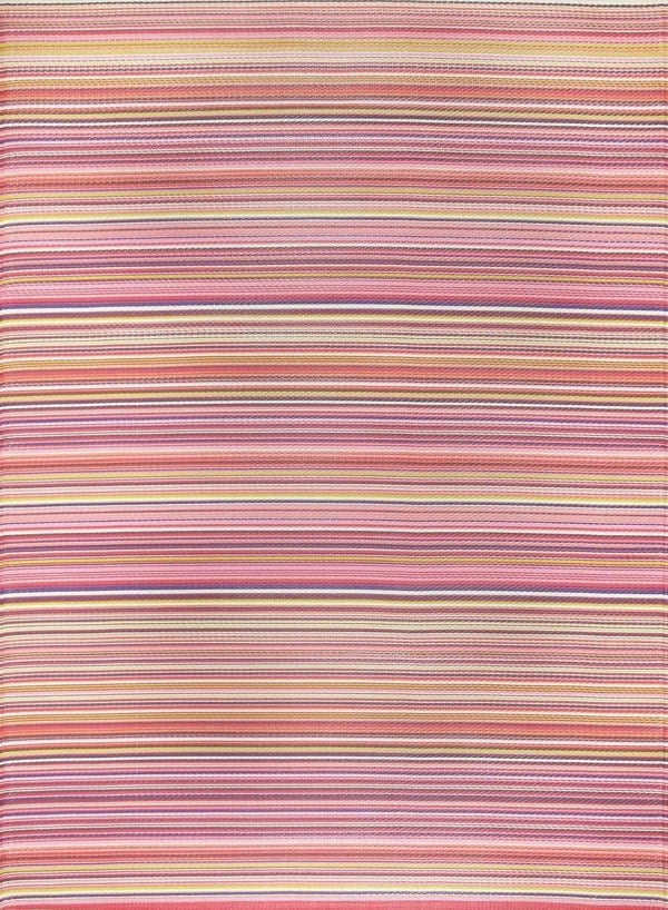 Rainbow Outdoor Rug Pink | Vibrant Patio Decor | The Rugs