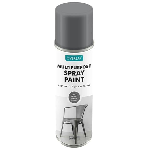 Overlay Grey Primer Matt Auto Professional Spray Paint 400ml