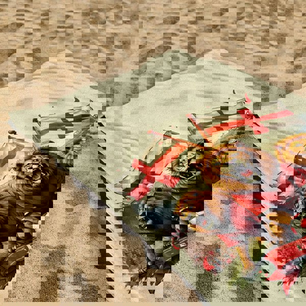 BritishmadeGifts England Football - 3 Lions - Beach Towel