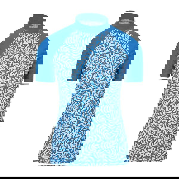 Mountain Warehouse Womens/Ladies Leaves Rash Top - Bright Blue - 