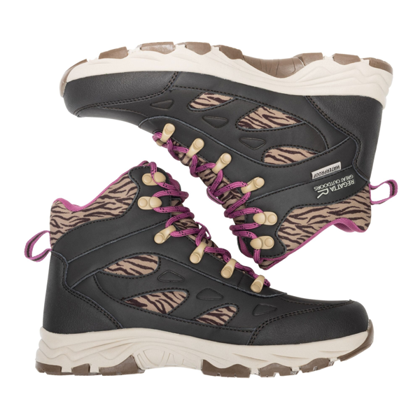 Regatta Womens Vendora Zebra Walking Boots - Dark Chocolate