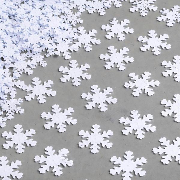 14g White Snowflake Confetti for Christmas Cards, Gifts, Party Tables and Winter Craft Decorating image 6