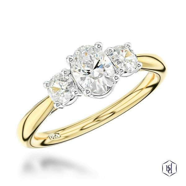 Sarah Layton 18ct Yellow Gold Oval Cut Engagement Ring - 0.80ct