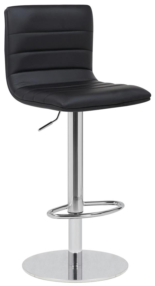 Lamboro Deluxe Aldo Black Bar Stool - Adjustable Swivel Home & Breakfast Bar Stool