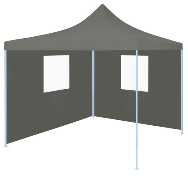 Berkfield Foldable Party Tent Pop-Up with 2 Sidewalls 3x3 m Anthracite