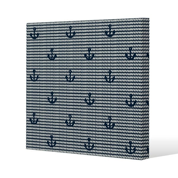 Benjamin Tate Design Anchors on Rope Pattern (Canvas Print)
