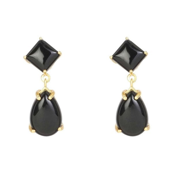 "Midnight Glam" Black Onyx Stone Earring - Lila Rasa