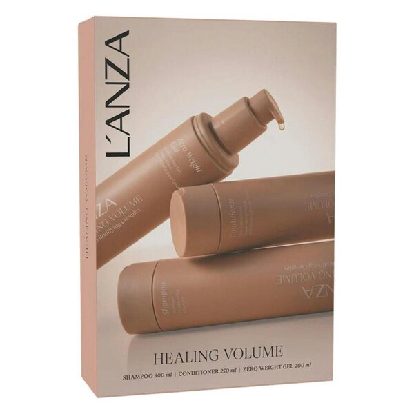 L'Anza Healing Volume Set - Shampoo, Conditioner + FREE Zero weight Gel