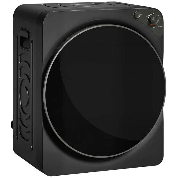 5kg Vented Tumble Dryer, 1000W Compact Tumble Dryer with 5 Drying Modes, Stainless Steel Tub, Black