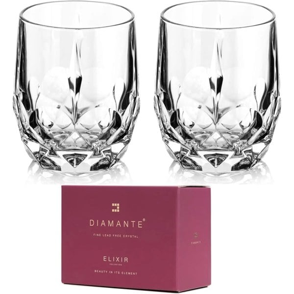 'Zenith' Crystal Tumblers - Set of 2