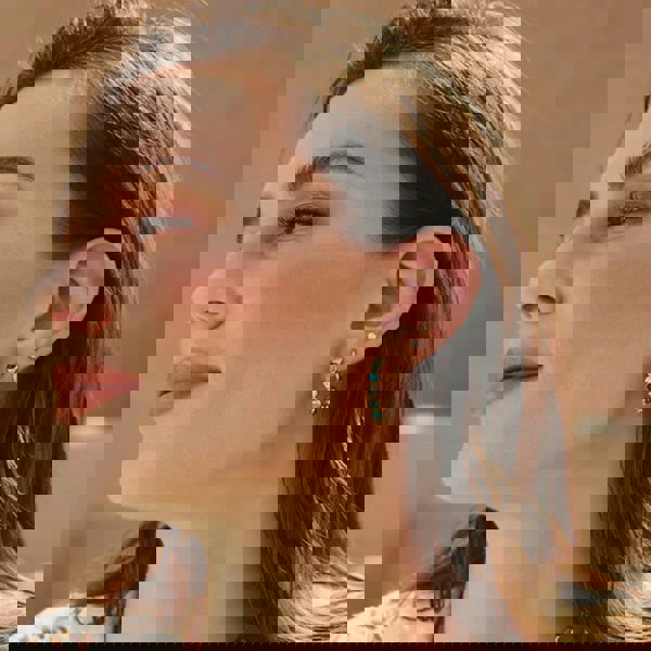 Ania Haie Chill Voyager 14ct Gold Plated Triple Marquise Stud Earrings E063-01G