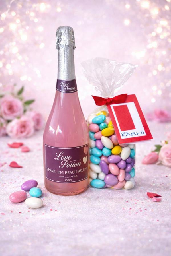 Rita Farhi Non-Alcoholic Love Potion Peach Bellini & Sugared Almonds