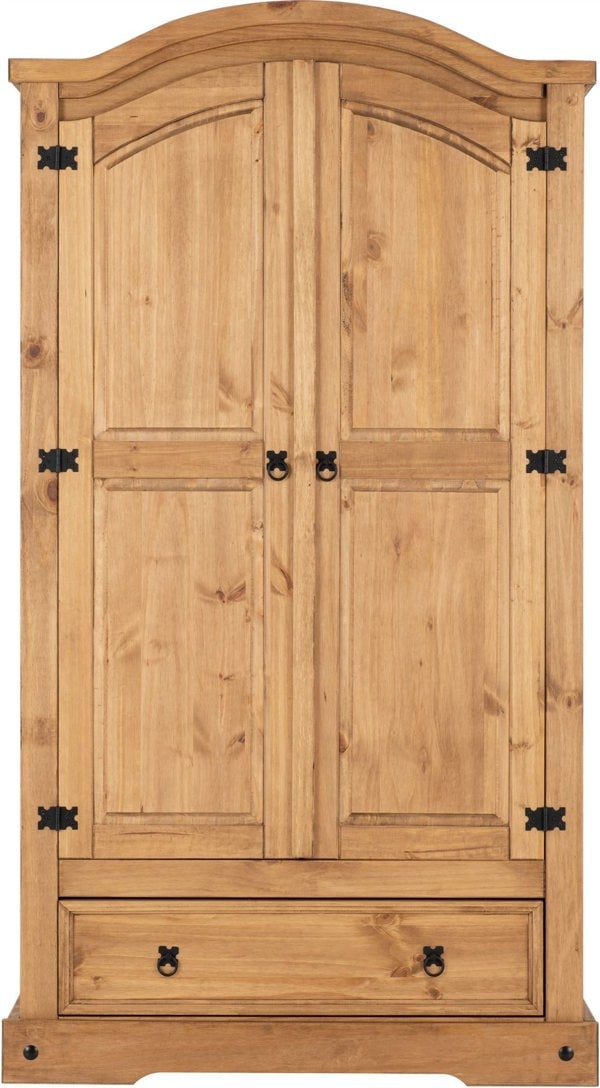 Seconique Corona 2 Door 1 Drawer Double Wardrobe