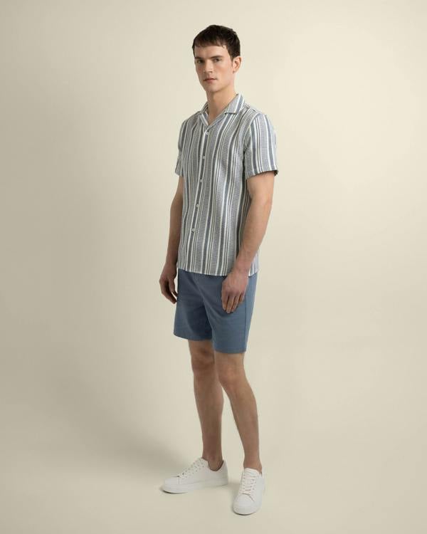 Larsson & Co Olsen - Waffle Stripe Short Sleeve Shirt