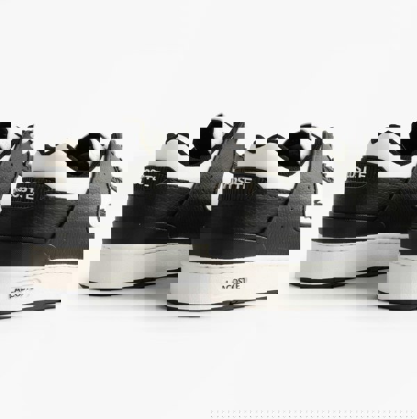 Lacoste COURT CAGE Mens Court Trainers Trainers Black/White