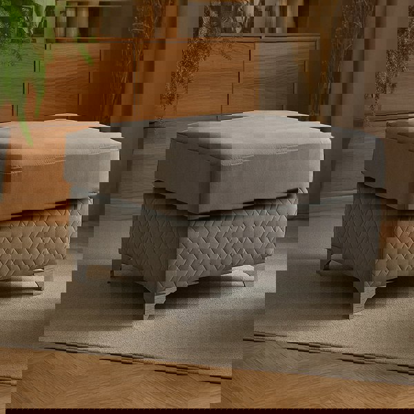 Furnishings For Less Victoria Plush Velvet Footstool