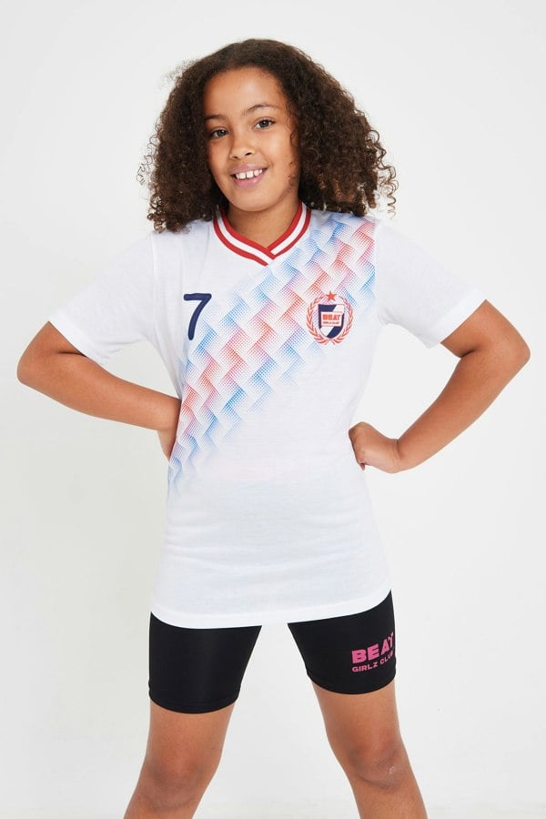 Beat Girlz Club Hero Retro Football T-Shirt