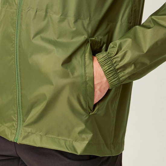 Regatta Mens Pack It III Waterproof Jacket - Nephrite Green