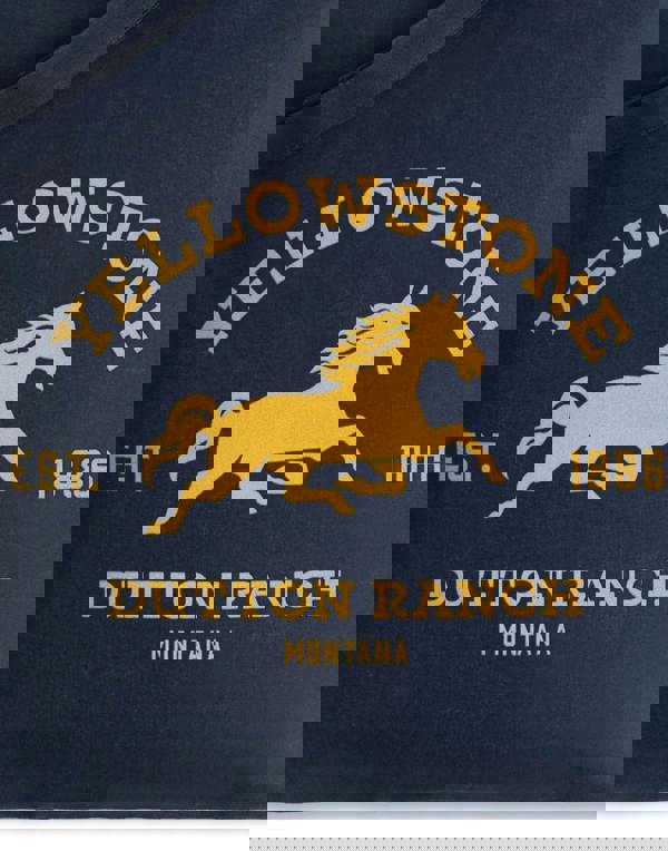 Vanilla Underground Yellowstone Unisex Blue Horse Ranch Tote Bag (One Size)