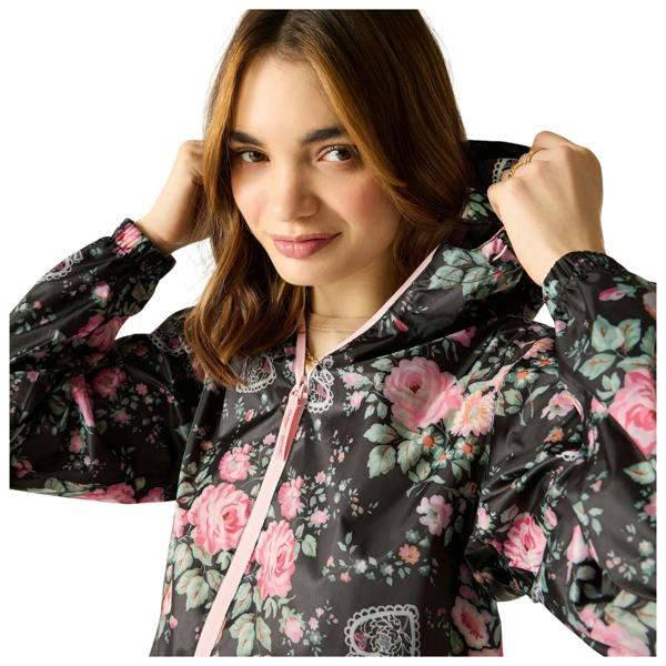Regatta Womens/Ladies Cath Kidston Hackney Rose Waterproof Shell Jacket - Black - 