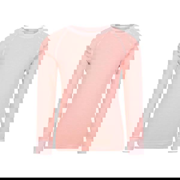 Mountain Warehouse Childrens/Kids Merino II Round Neck Base Layer Top - Light Pink - 