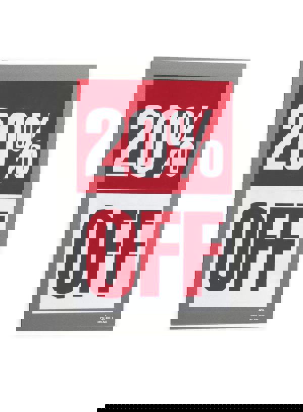 Durable DURAFRAME Self Adhesive Magnetic Signage Frame | 2 Pack | A5 Silver