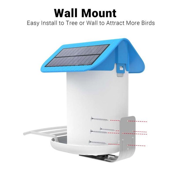 Callow Retail Callow Smart Bird Feeder with WI-FI Camera Solar power and AI Bird Recognition