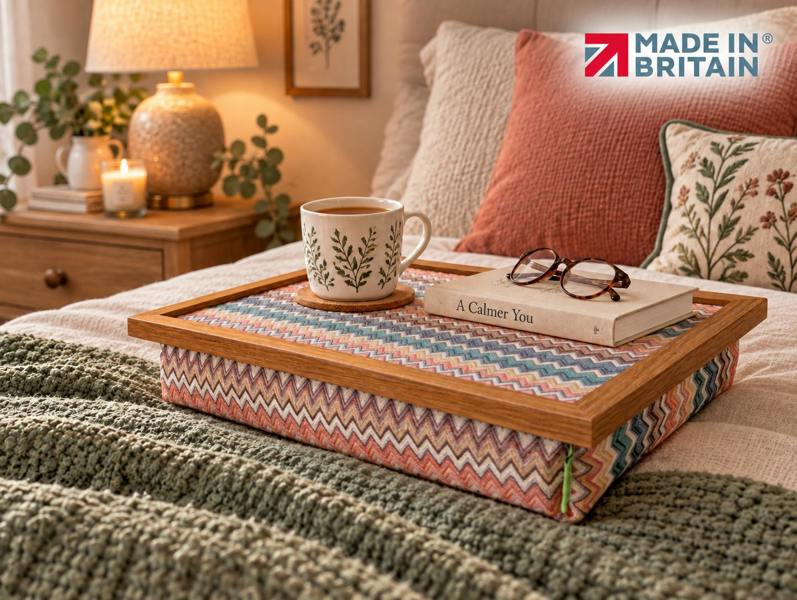 Made in the Mill Luxury Valencia Lap Tray With Bean Bag