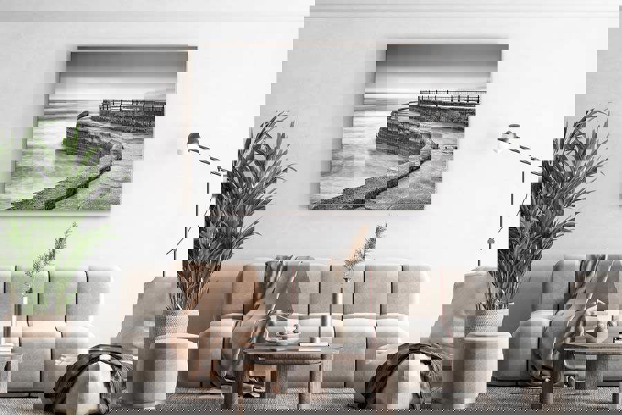 Scarborough promenade coastal wall art print