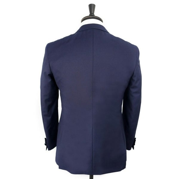 David WeJ Alfredo Dress Double Breasted Velvet Peak Lapel Tuxedo - Navy
