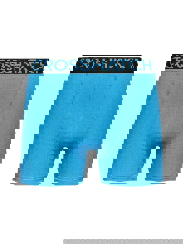 Crosshatch Highlighter Boxers 3pk Blue/Orange