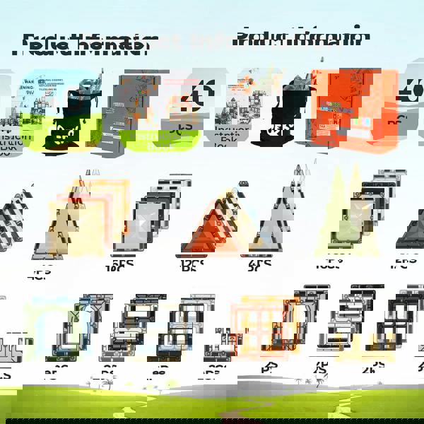 Dekko Magnetic Building Blocks Tiles for Kids Gift Educational Construction Toy