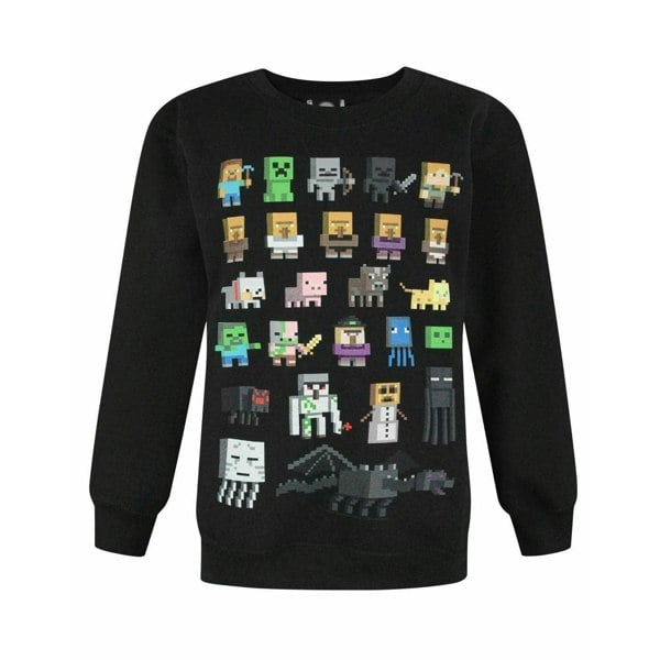 Minecraft Boys Sprites Sweatshirt - Black