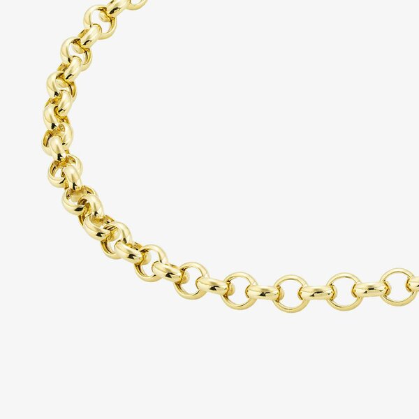 T. H. Baker 9ct Yellow Gold 8.5 Inch Belcher Chain Bracelet HRBP-400-9Y-8.5