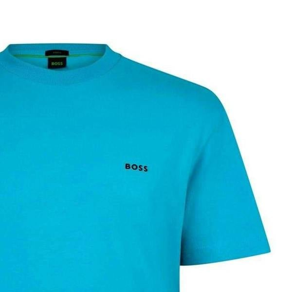 Boss Mens Logo Regular T-Shirt - Pastel Blue - 