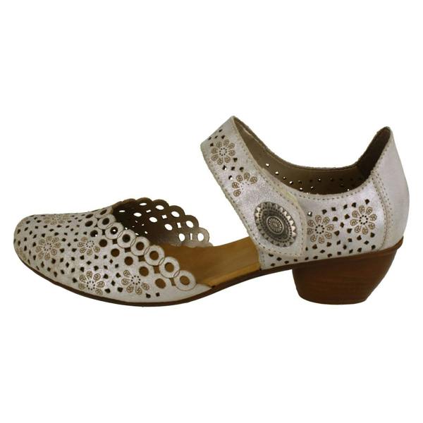 Rieker Ladies Rieker Punched Detailed Summer Shoes 43753