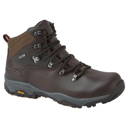 Craghoppers Mens Lite NewHide Full Grain Leather Walking Boots - Mocha - 8 UK - Mocha - 100% Mixed