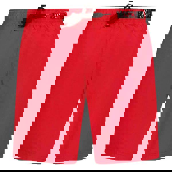 Moschino Mens Metal Logo Swim Shorts - Red - 