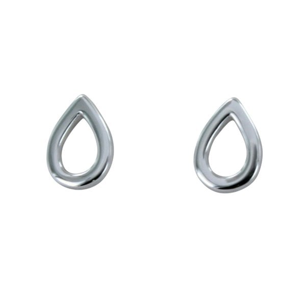 Tear Drop Sterling Silver Stud - Reeves & Reeves