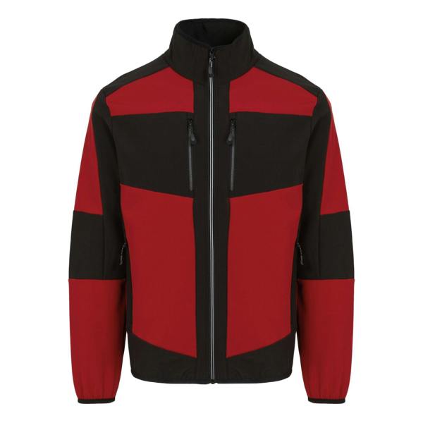 Regatta Professional Unisex Adult 2 Layer Soft Shell Jacket - Classic Red/Black - 