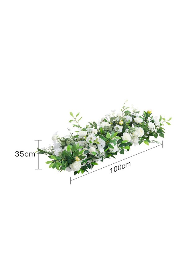 Living and Home Artificial Peony Rose Silk Flower Row for Wedding Aisle Decor